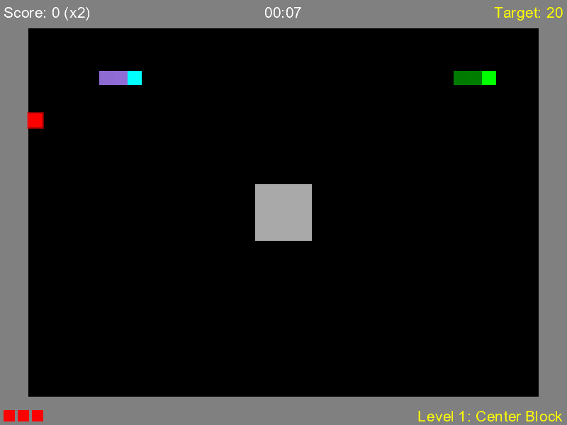 Neon Serpent gameplay: the green serpent with the cyan ghost serpent replaying its path 25 moves behind